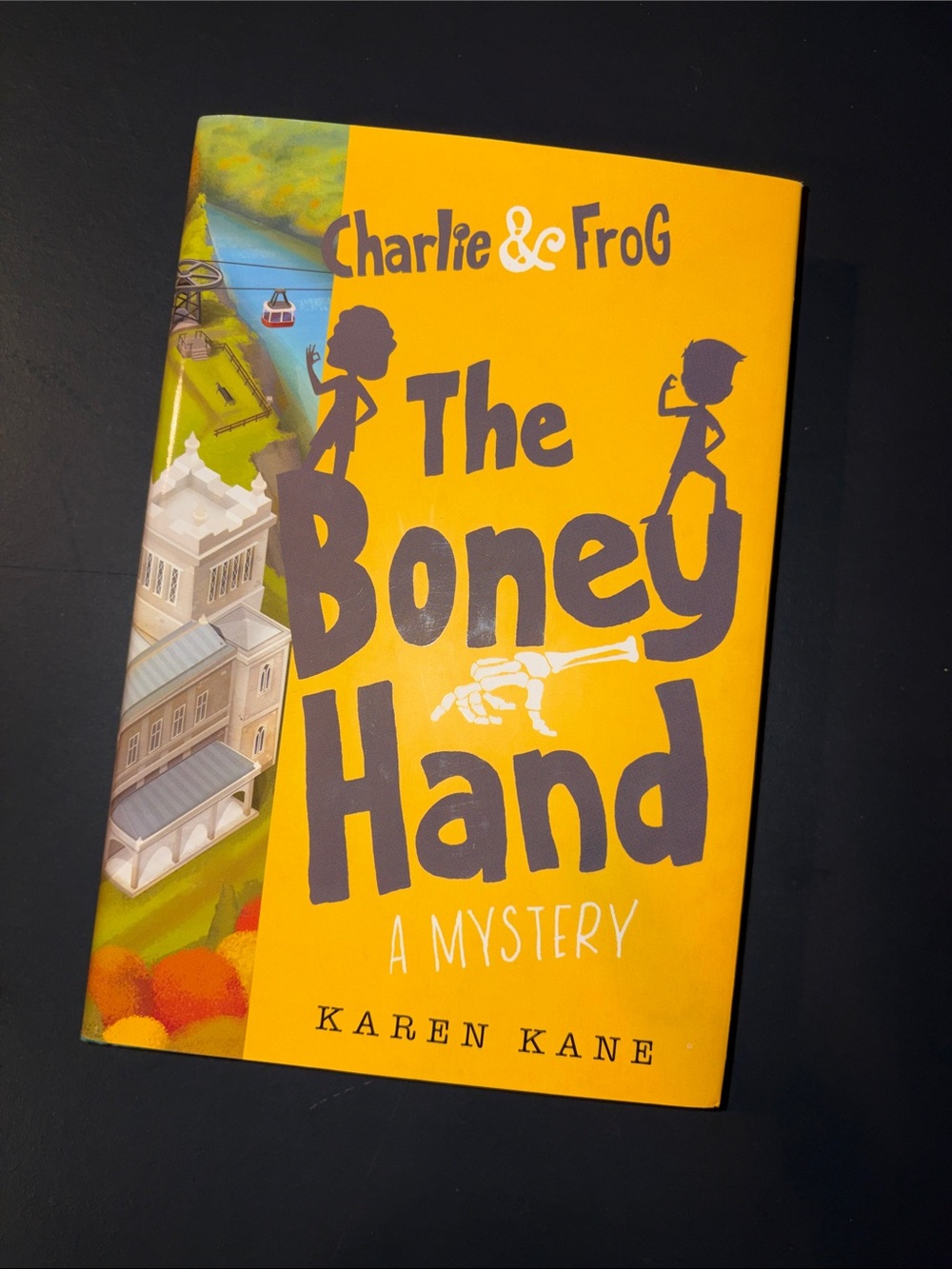 Karen Kane Charlie & Frog: The Boney Hand – Bright Yellow Cover
